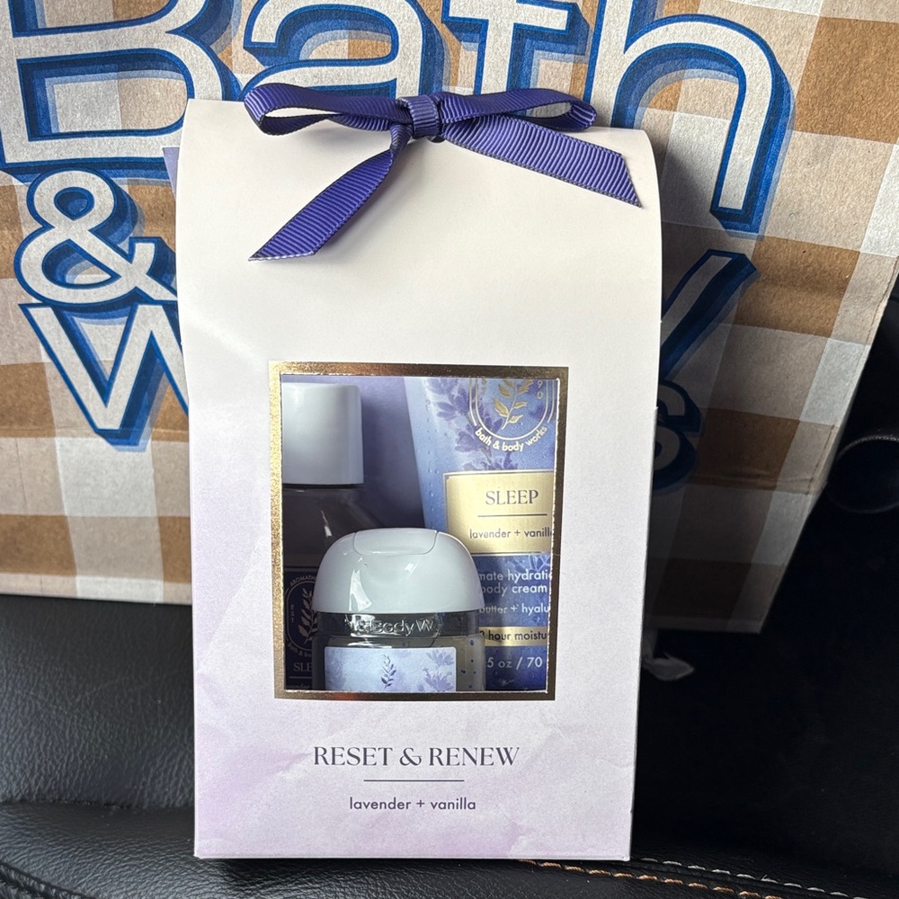 🆕 Bath & Body Works Reset & Renew Lavender + Vanilla Set